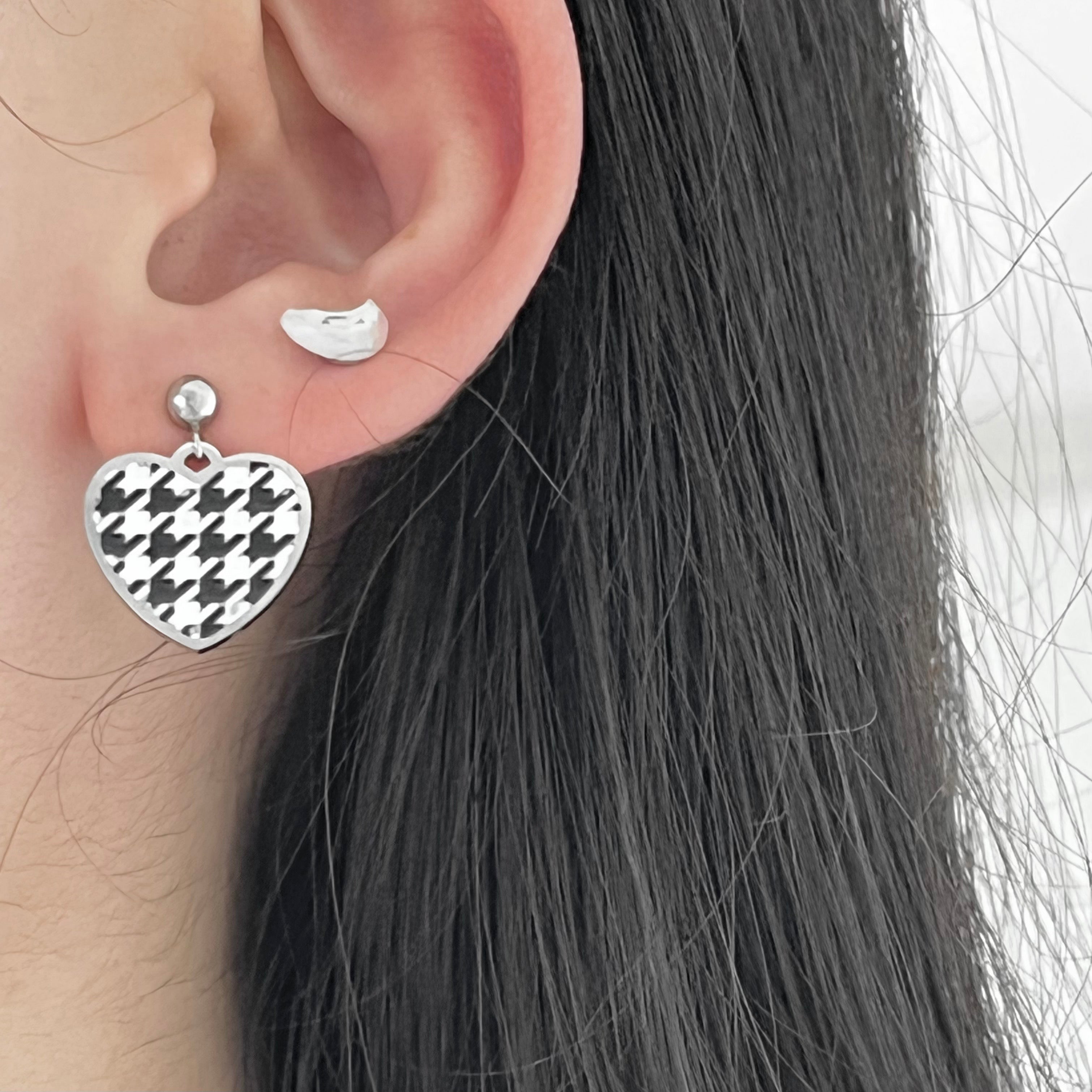 MADE check Earring