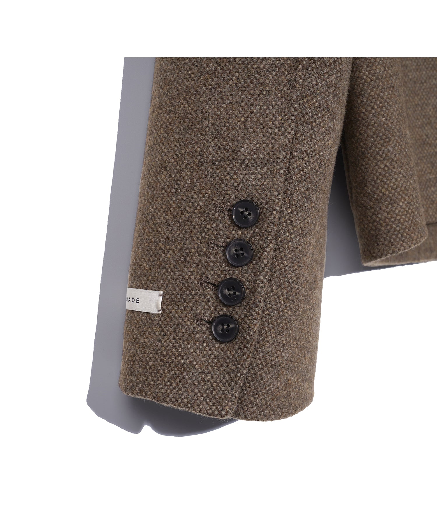 Happiness Handmade Herringbone Wool Jacket_Brown