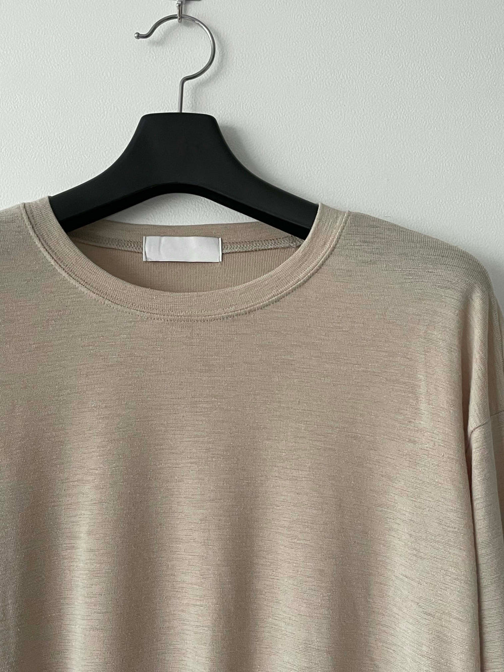 Summer linen round knit T