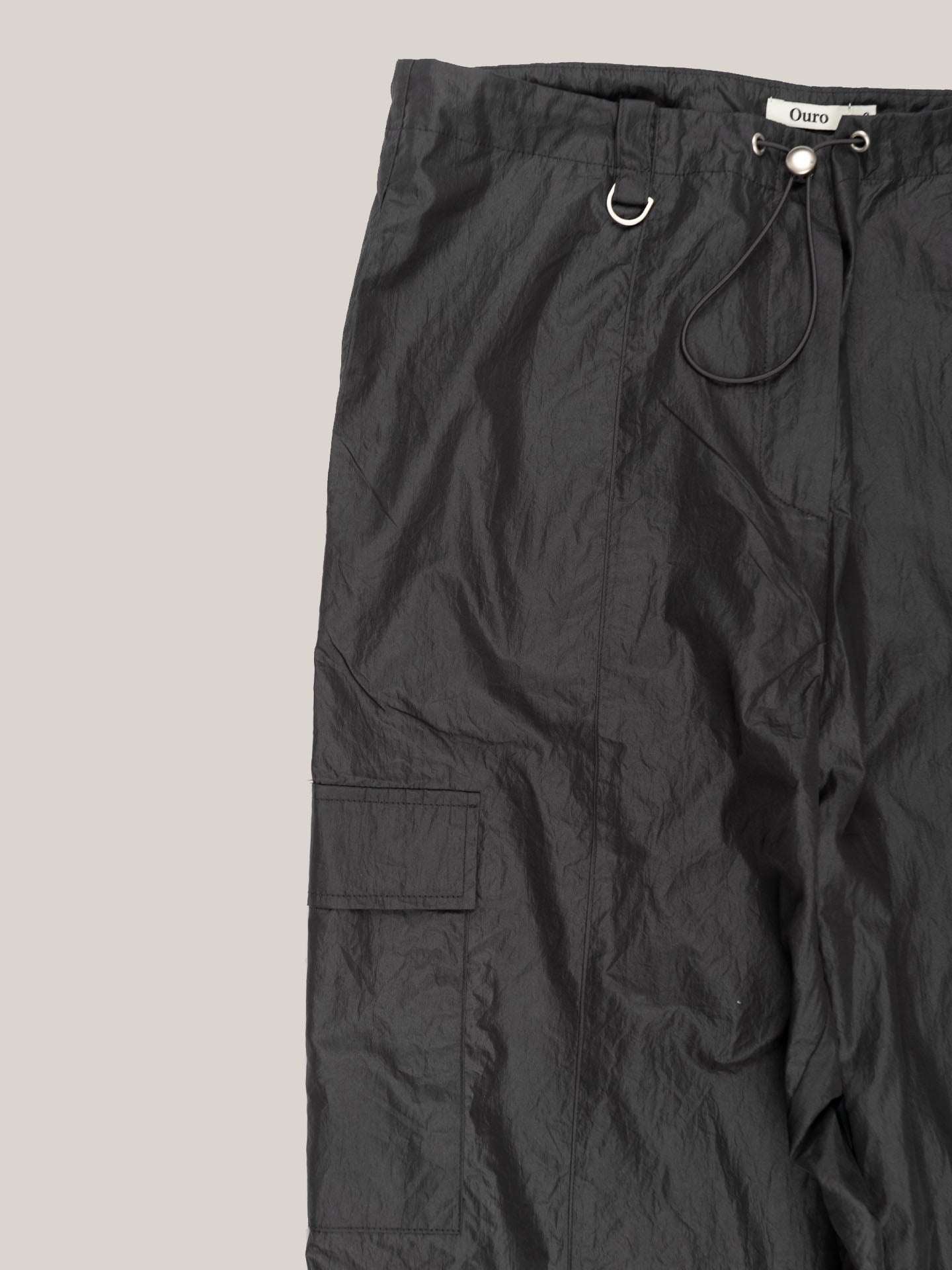 NYLON CARGO PANTS [ CHARCOAL ]