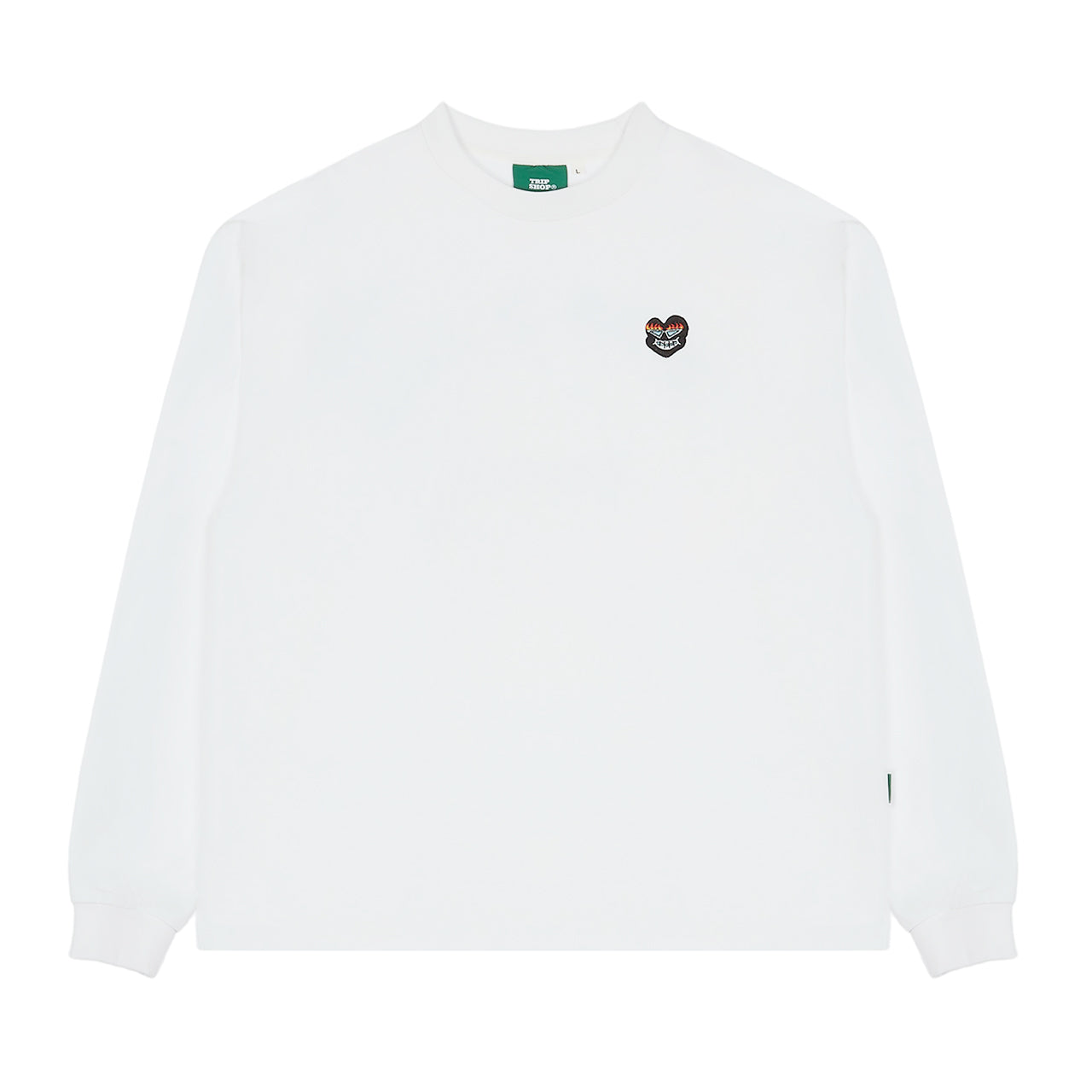 BLACK MUCKBO L/SLEEVE TEE (T21112S) - WHITE