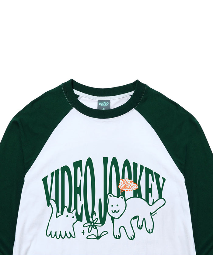 HOSIKI CHINGU MANDEULKI RAGLAN LS T-SHIRTS [GREEN]