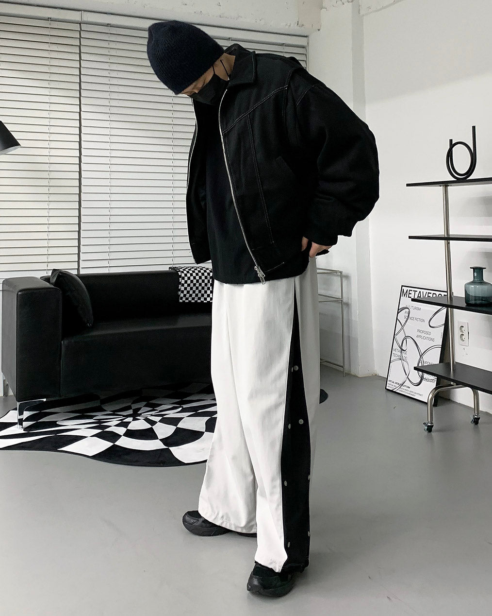 124 FW Side Snap String Pants