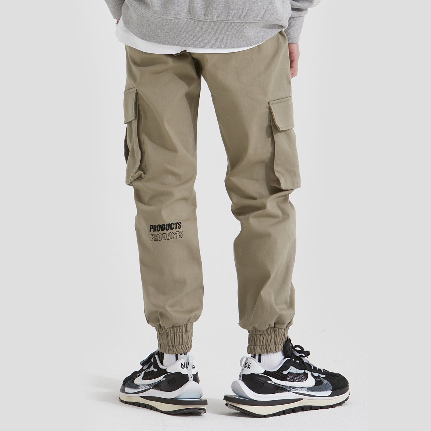 Premium Cotton Span Jogger Pants (KHAKI)