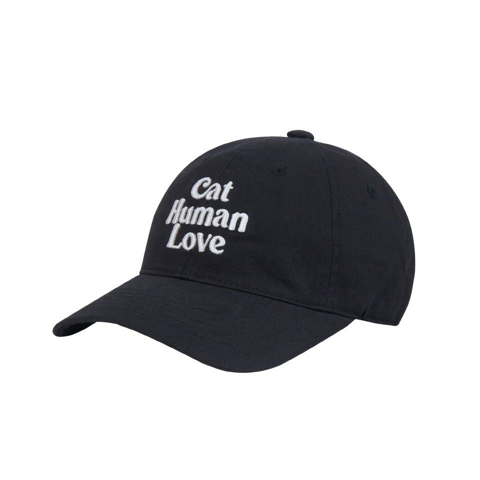 CAT HUMAN LOVE BALL CAP_BLACK