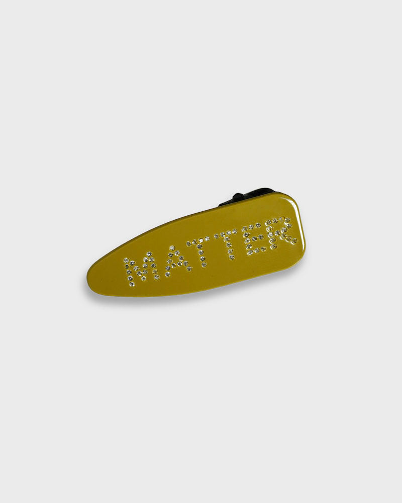 MATTER cubic hair pin (Olive / Select side) 