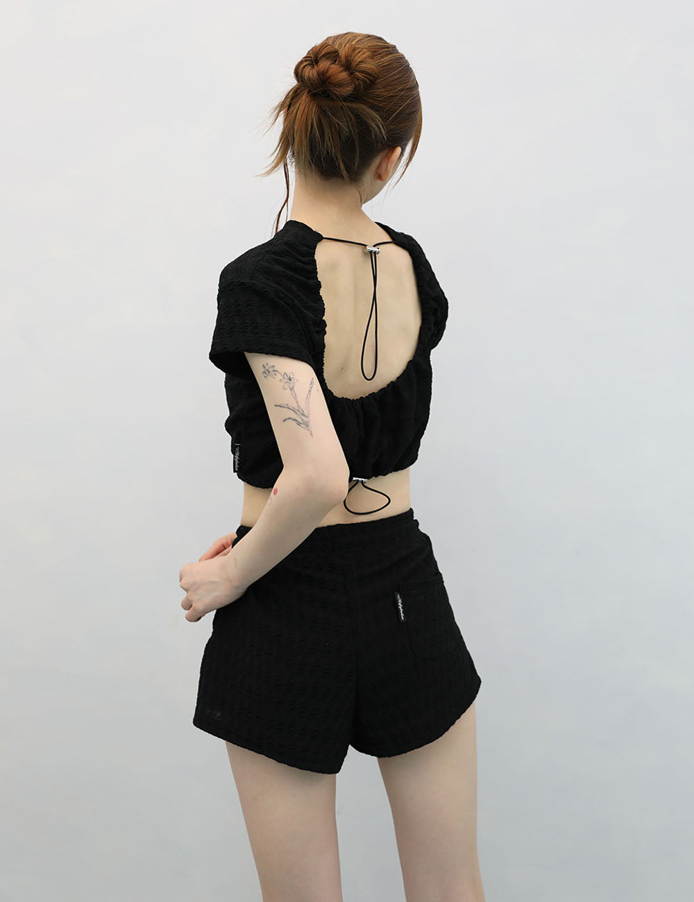 BEADS STRING TOP(BLACK)