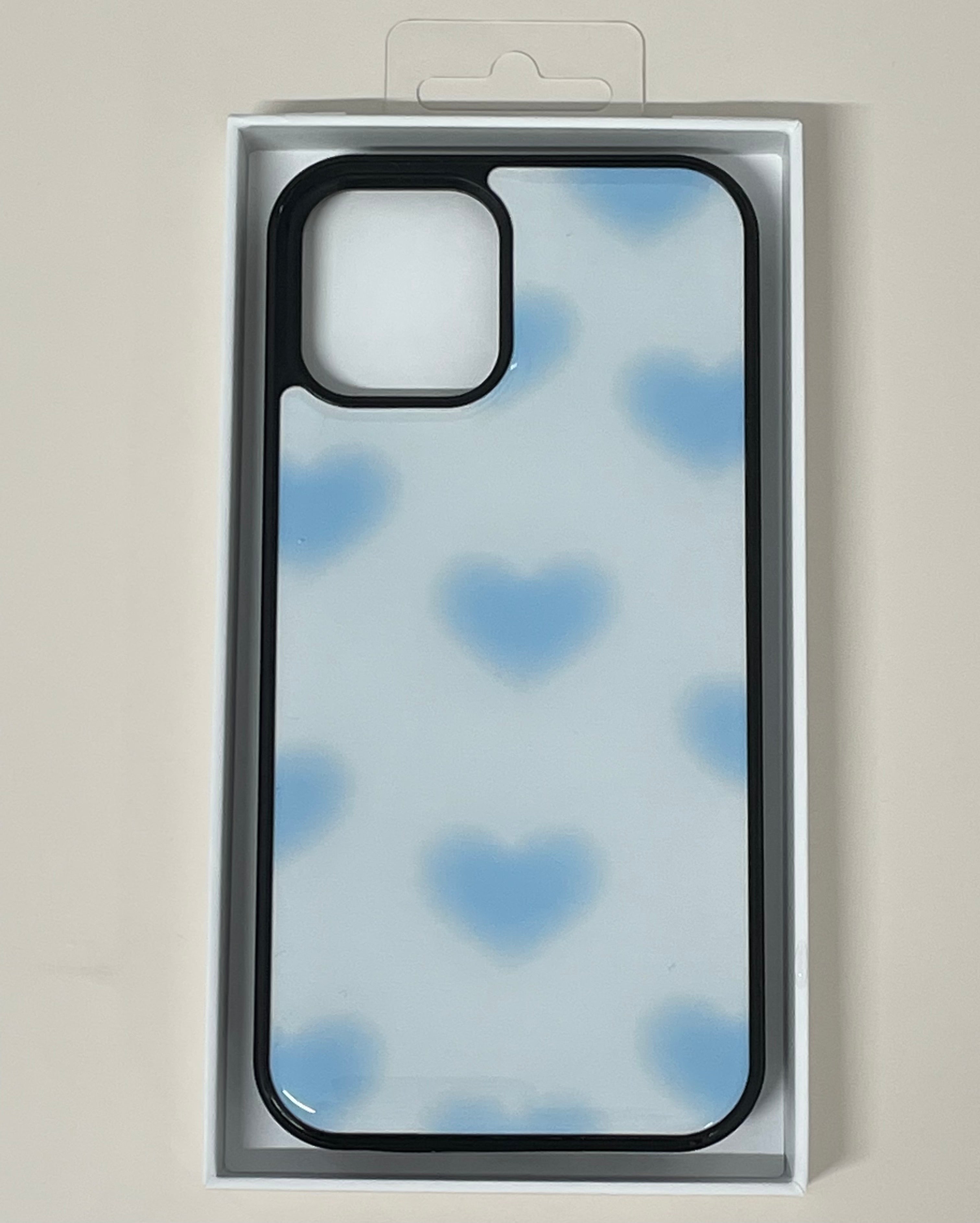 heart flutter blue epoxy case