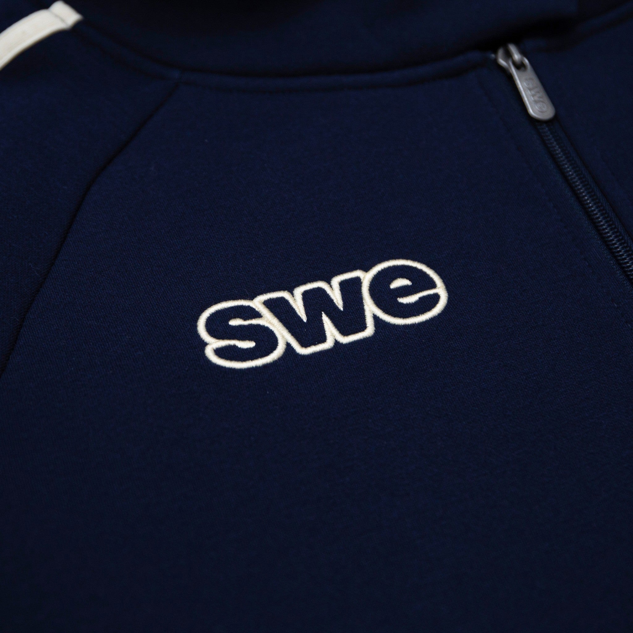 WAVELINES ZIP HOODIE - NAVY