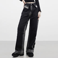 Pauline Two-Tone Denim Pants