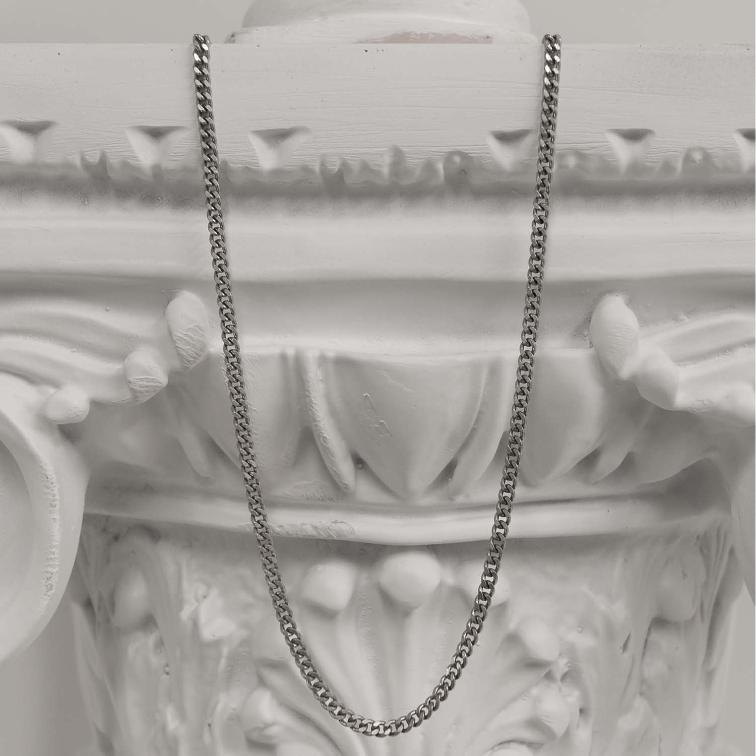 [BLESSEDBULLET]classic chain necklace_silver