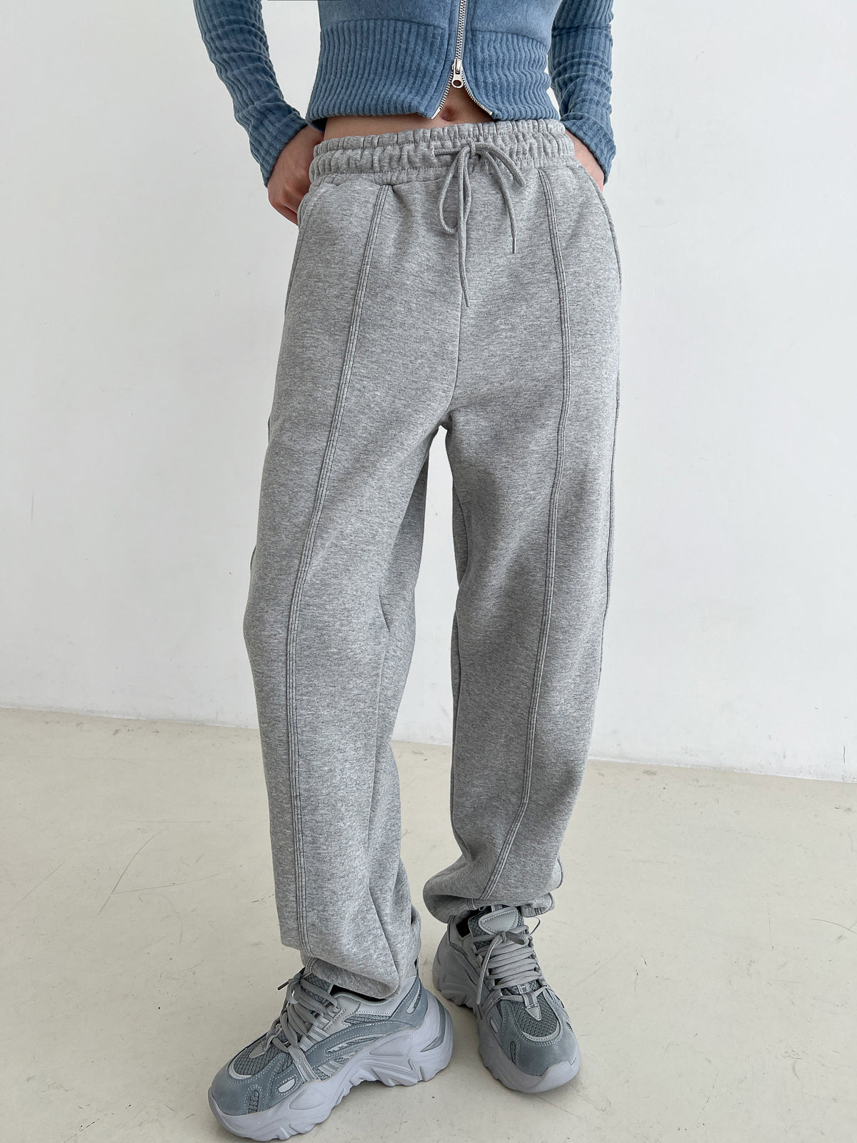 Raised Stitch Jogger Training Pants (5color)