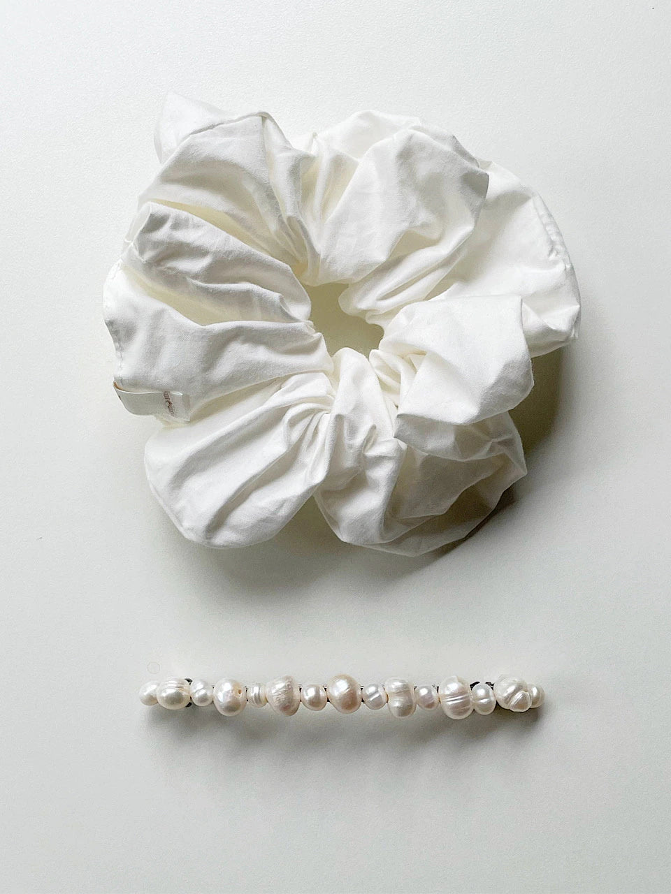 oar Vintage Shirt Scrunchie [White]