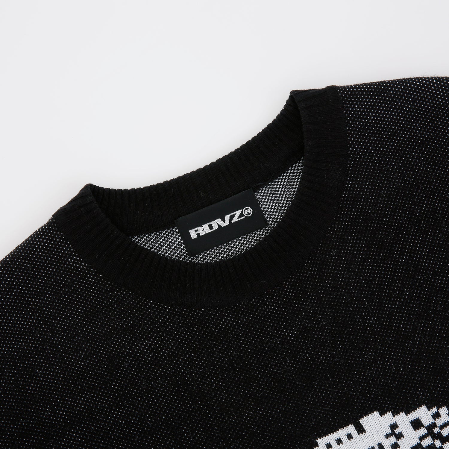 SECRET CLUB KNIT VEST - BLACK