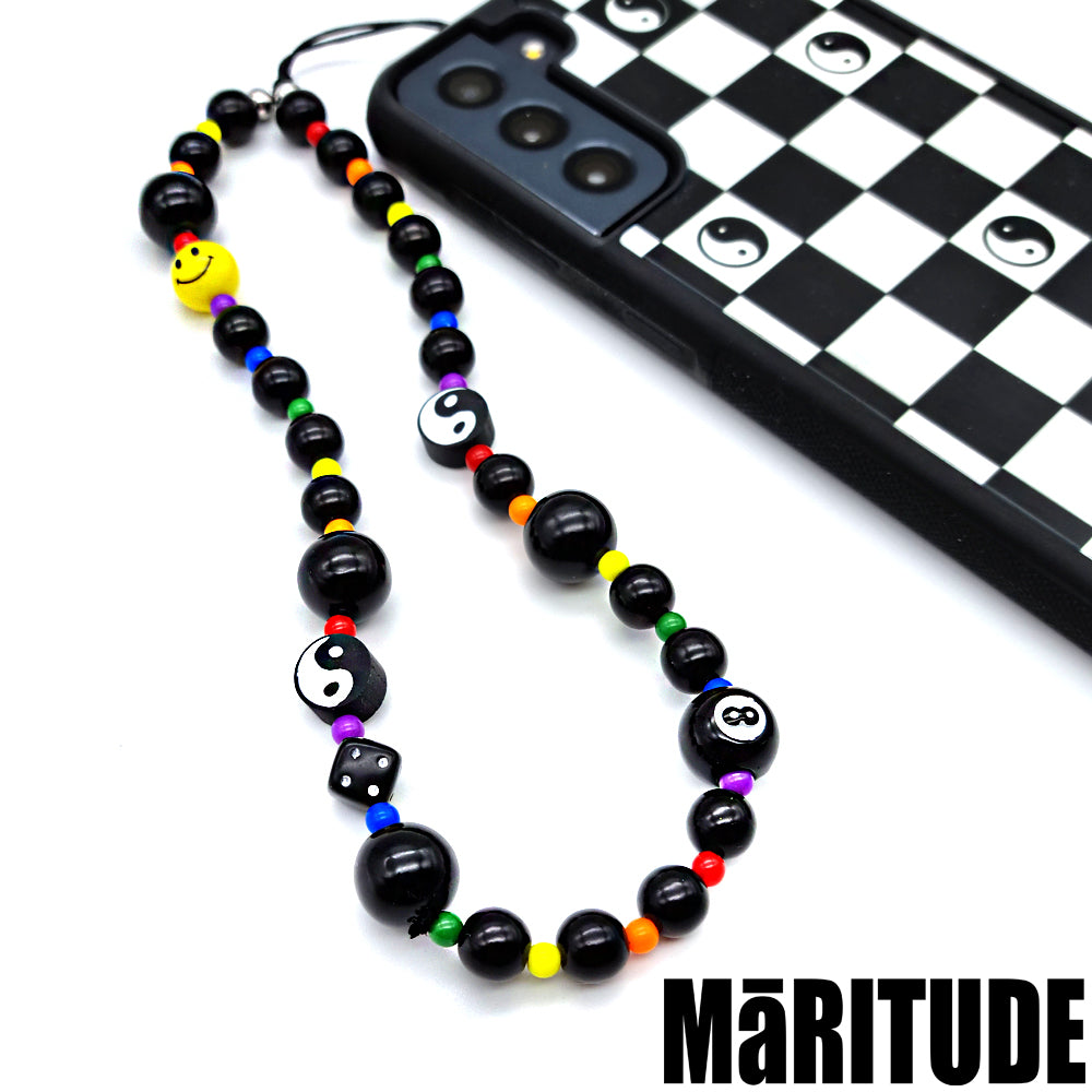 YINGYANG SMILE PHONE STRAP