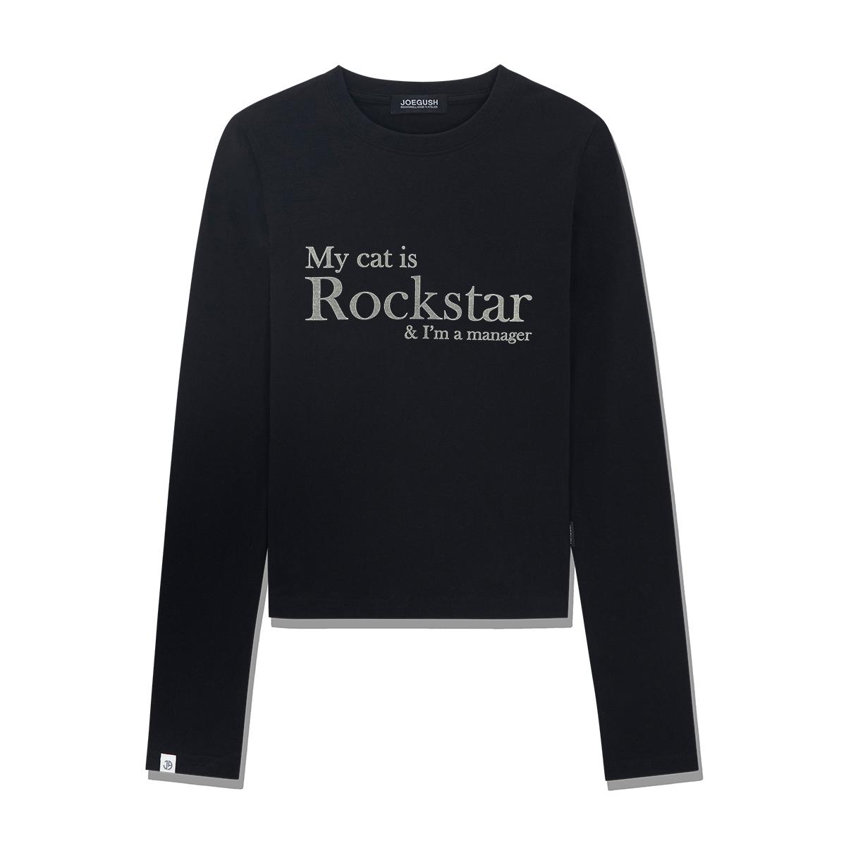 My cat is Rockstar L/S (CROP VER.) (Black)