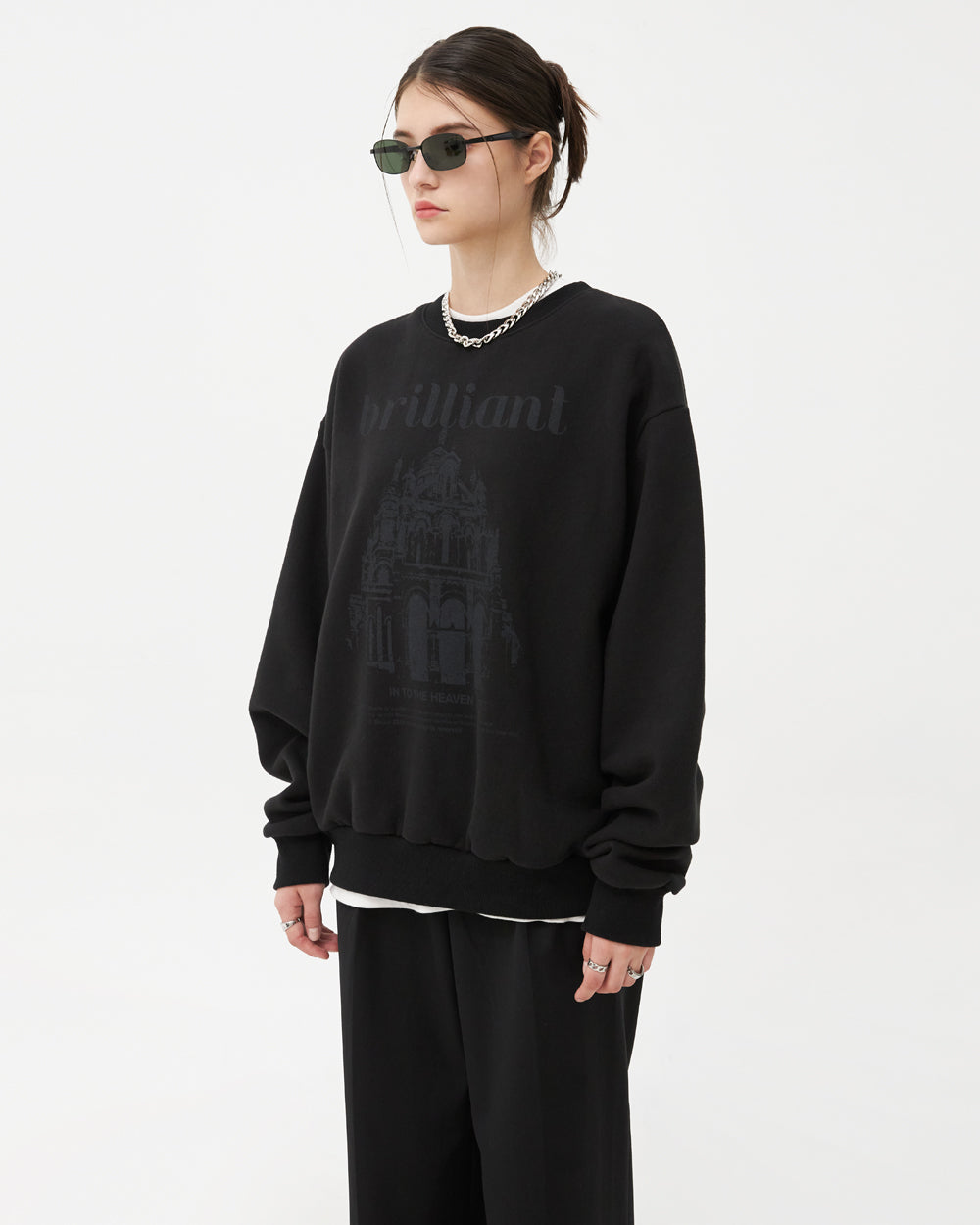 BRILLIANT CASTLE SWEATSHIRT-BLACK