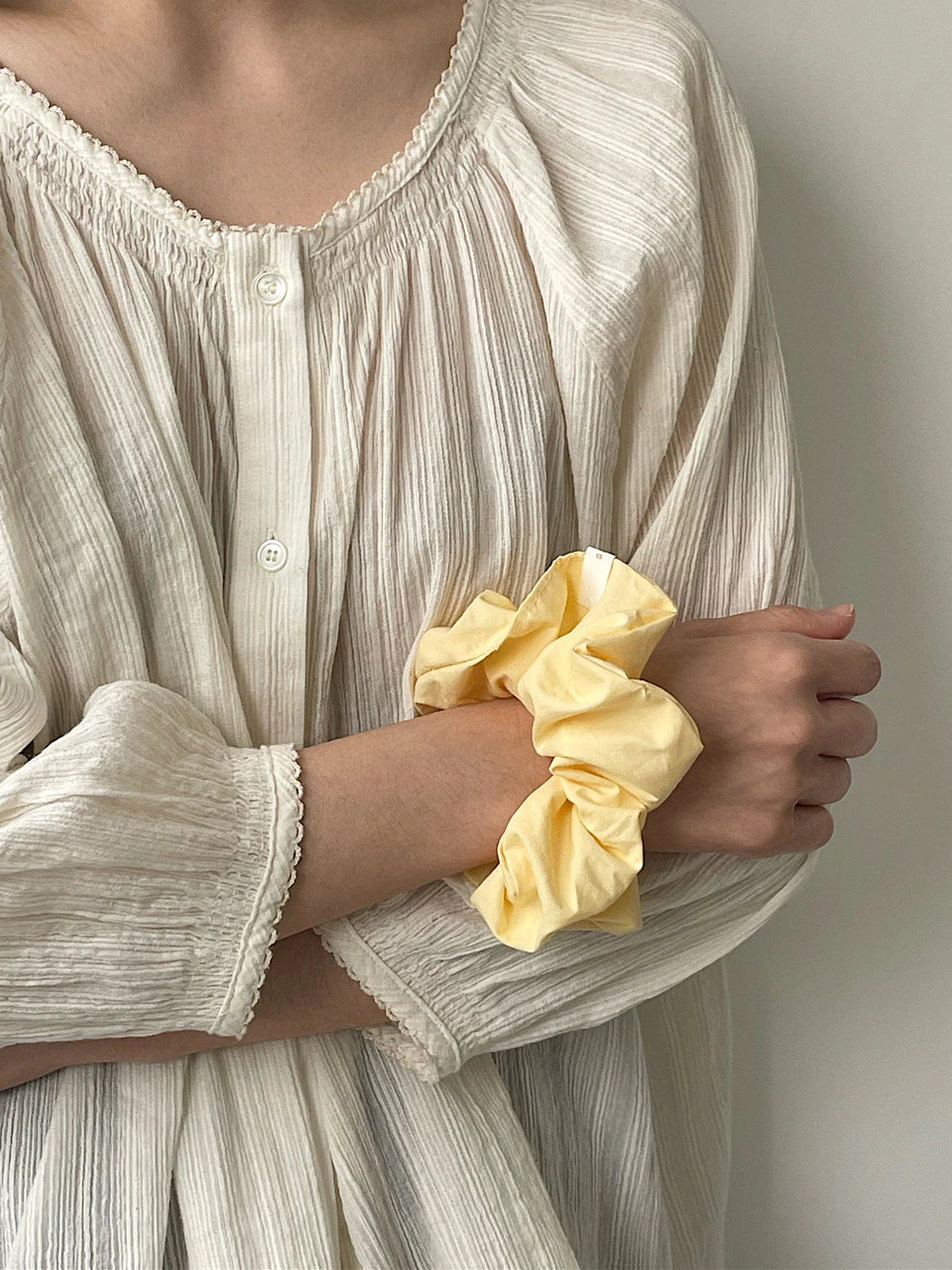 oar Vintage Shirt Scrunchie [Yellow]