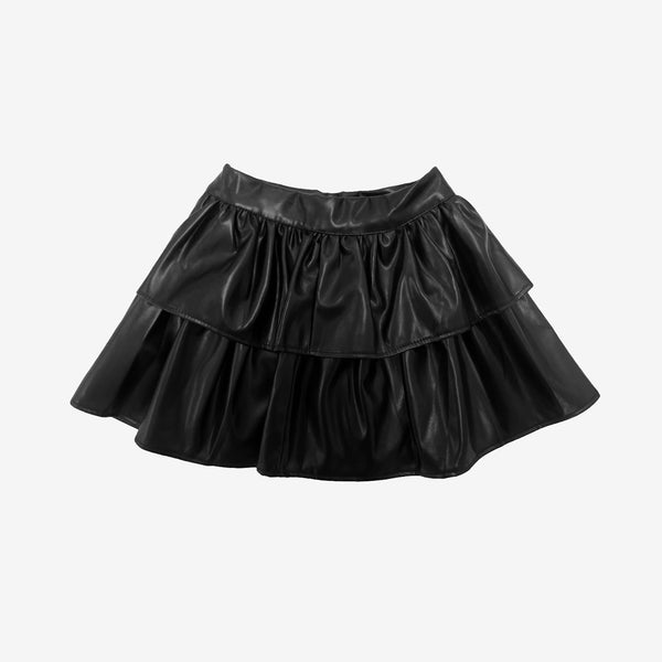 Remit Leather Can Can Can Skirt