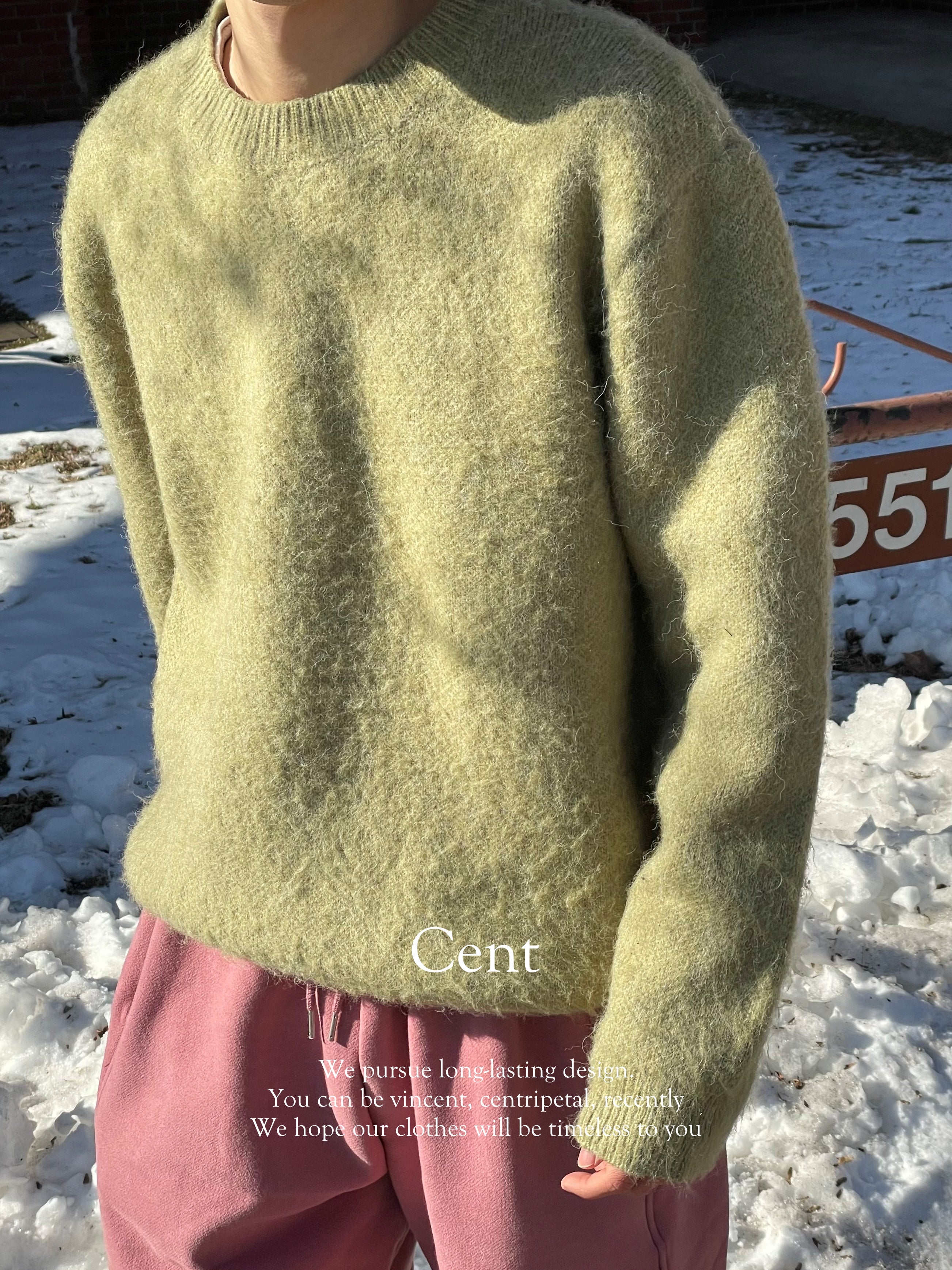 Soft mohair knit