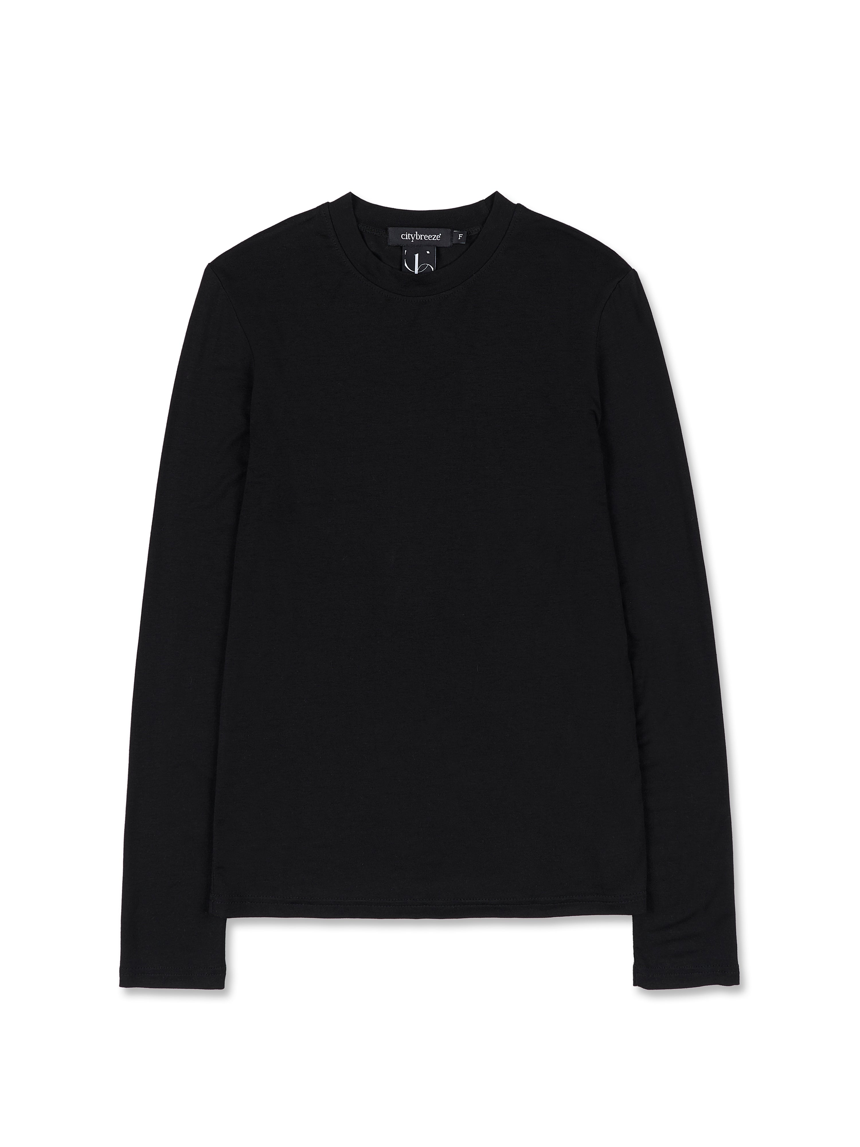 [BREEZE] Slim Long Sleeve T-Shirts_BLACK (CTD1)