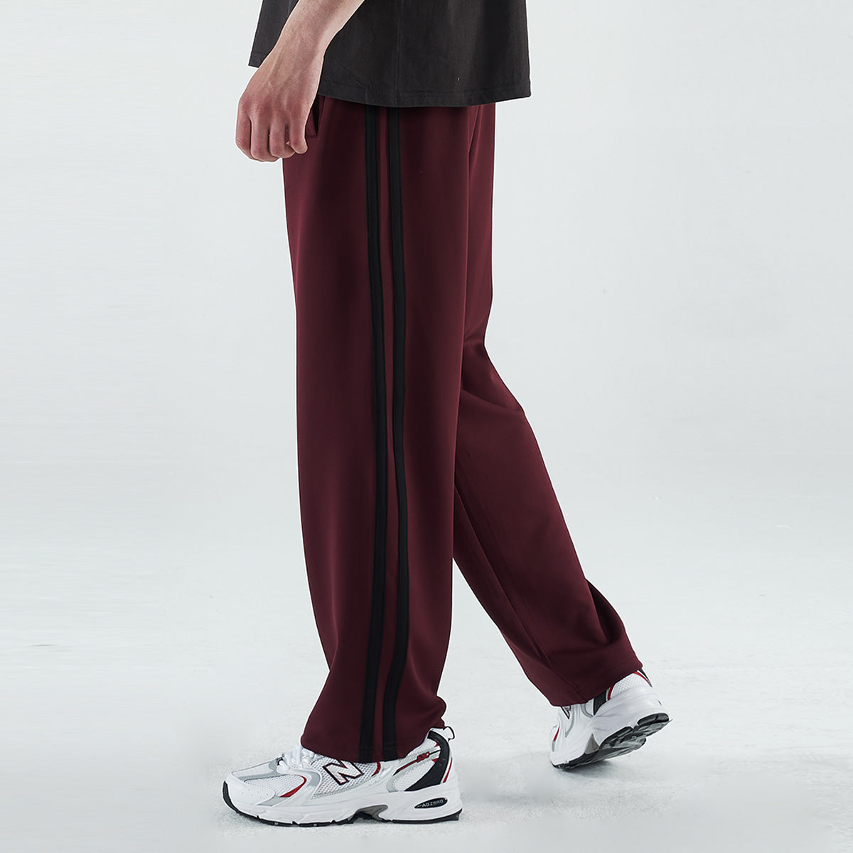 [fleece]TWO LINE WIDE TRACK PANTS (CP0146g-1)