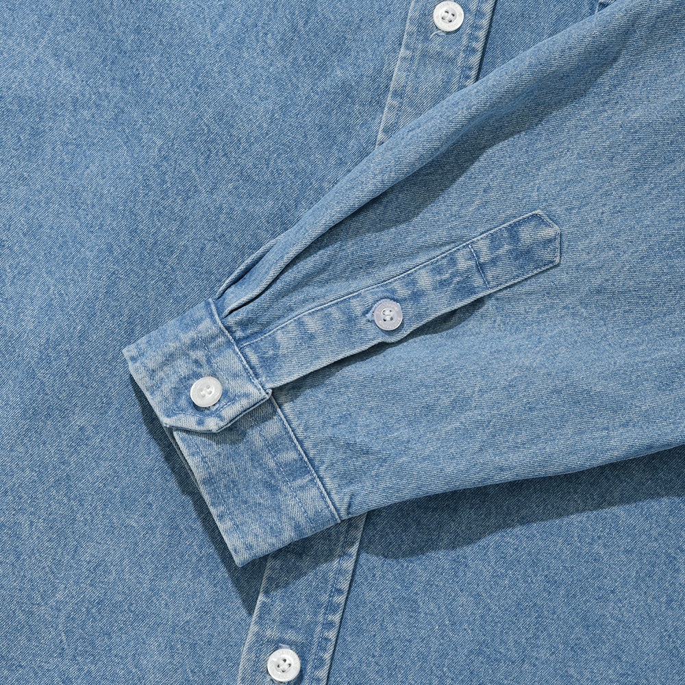 SP DENIM WASHED OVER SHIRTS