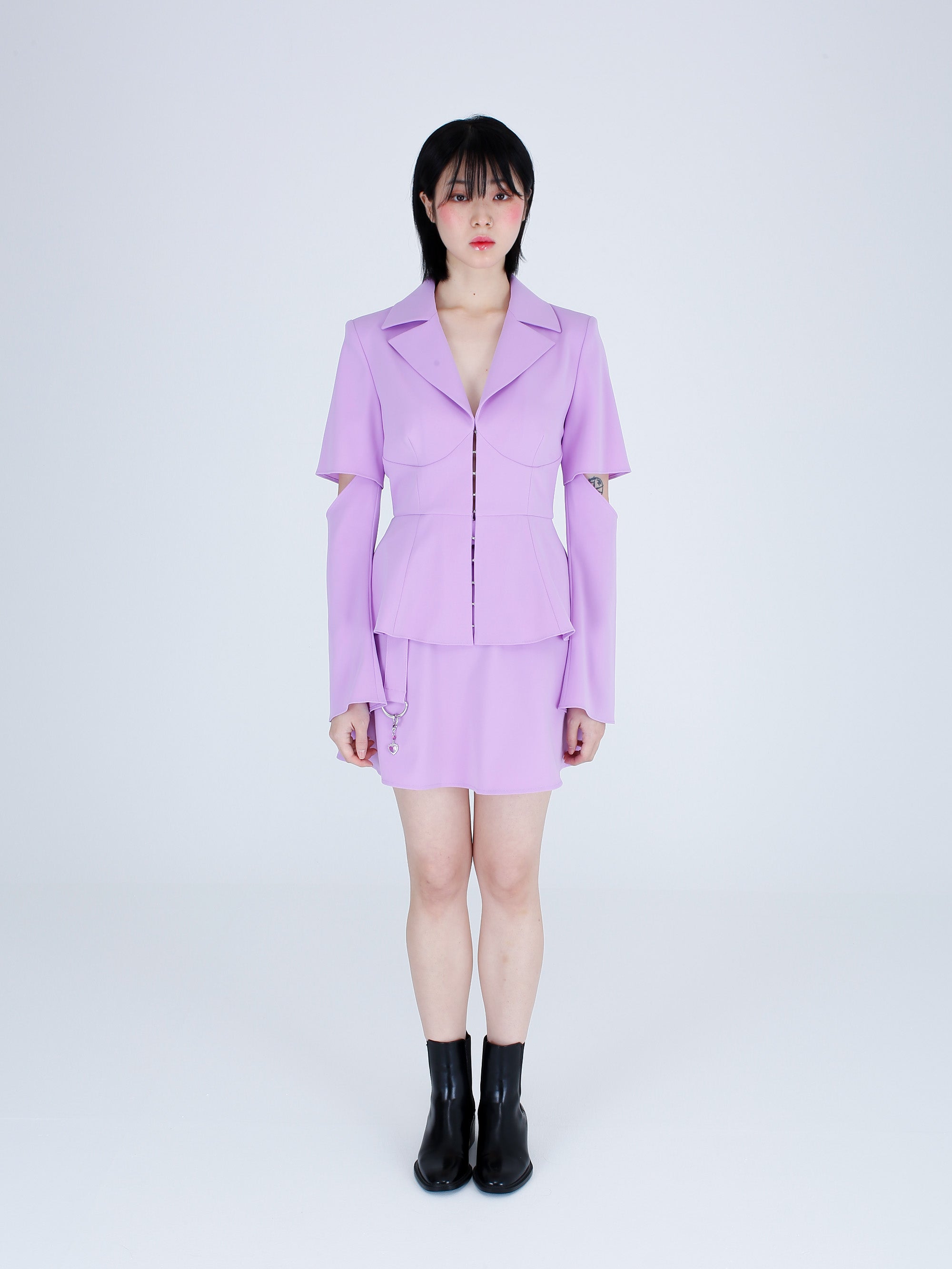 テーラードコルセットジャケット / Tailored Corset Jacket (Lilac)