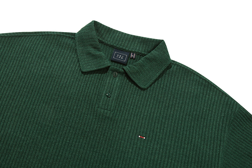 MINIMAL LOGO KNIT POLO_GREEN