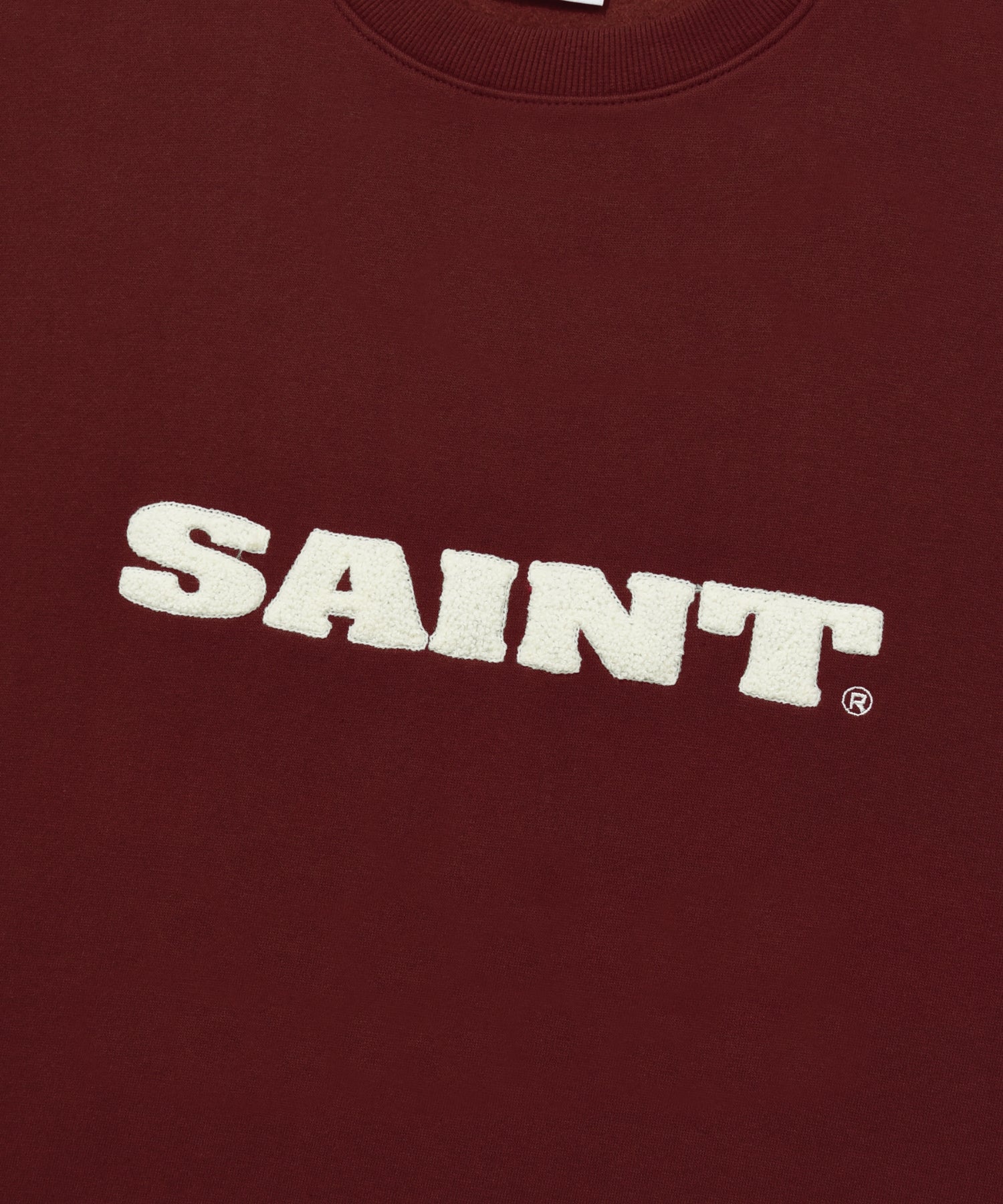 SP LOOP STITCH_LOGO CREWNECK-BURGUNDY