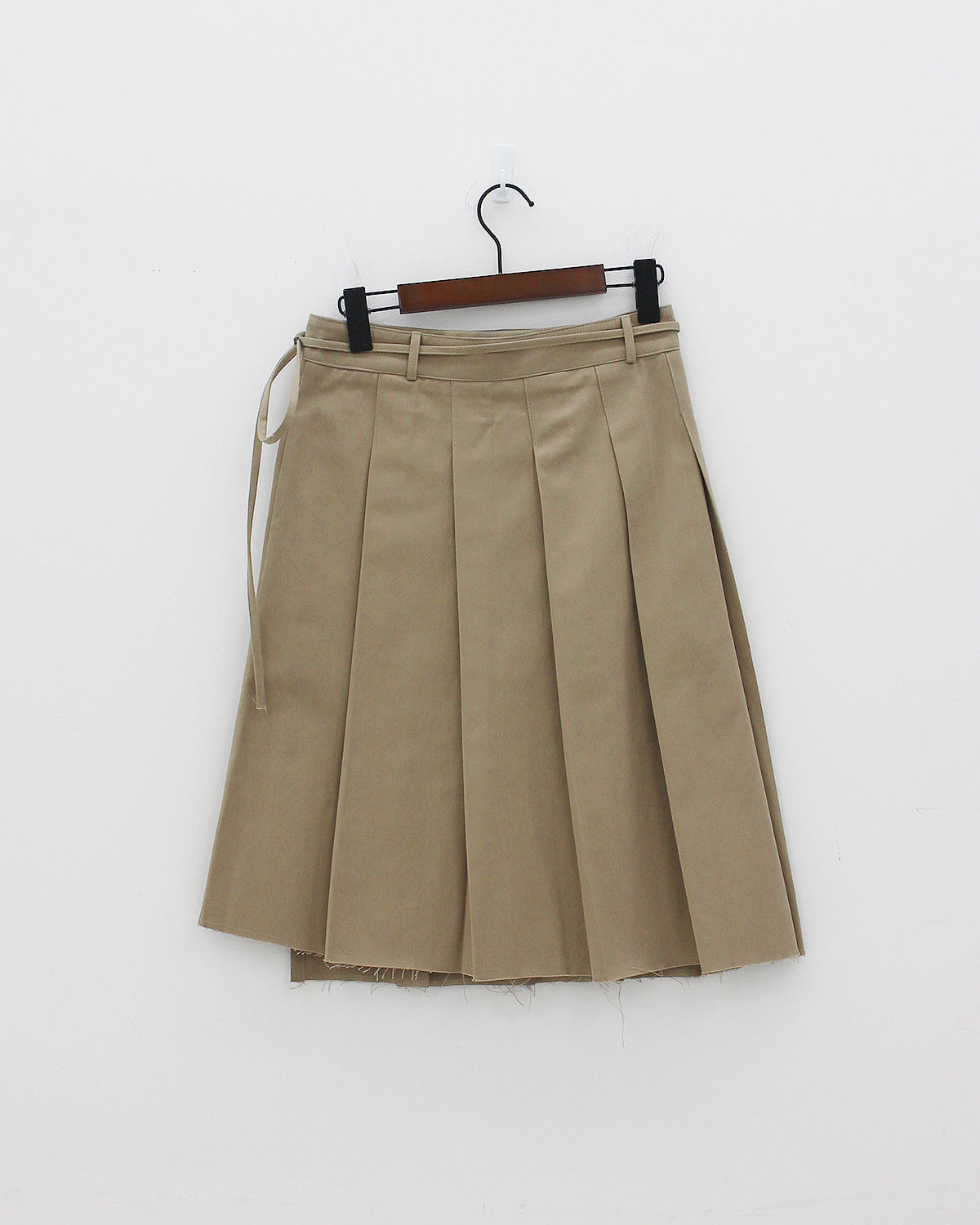 Pleated string wrap skirt (2color)