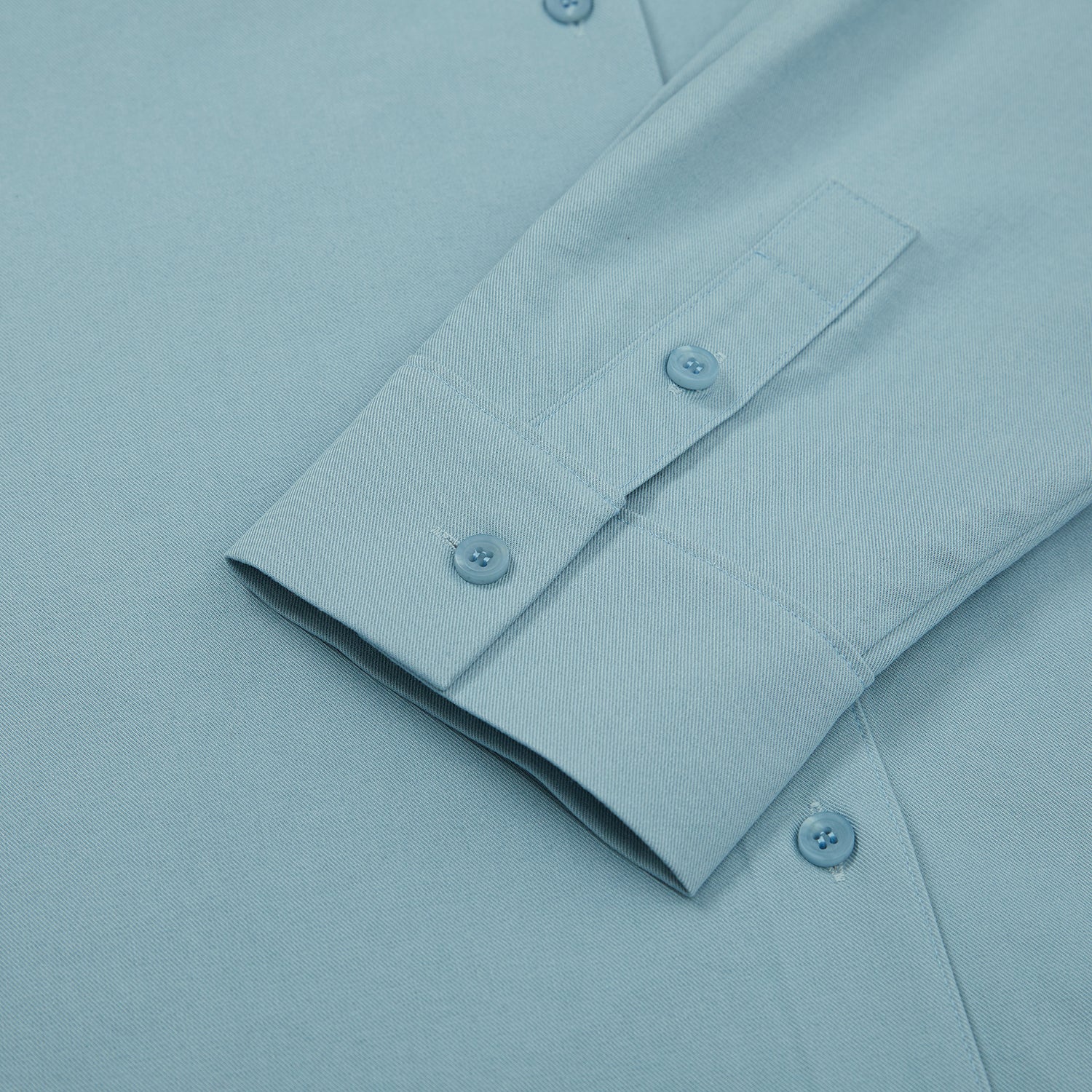 ソリッドオーバーフィットロングスリーブシャツ / Solid Overfit Long sleeve shirt [LIGHT BLUE]