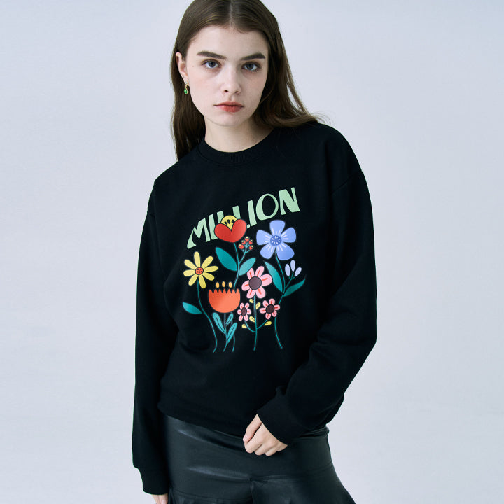 MILLION GROW FLOWER SWEATSHIRT