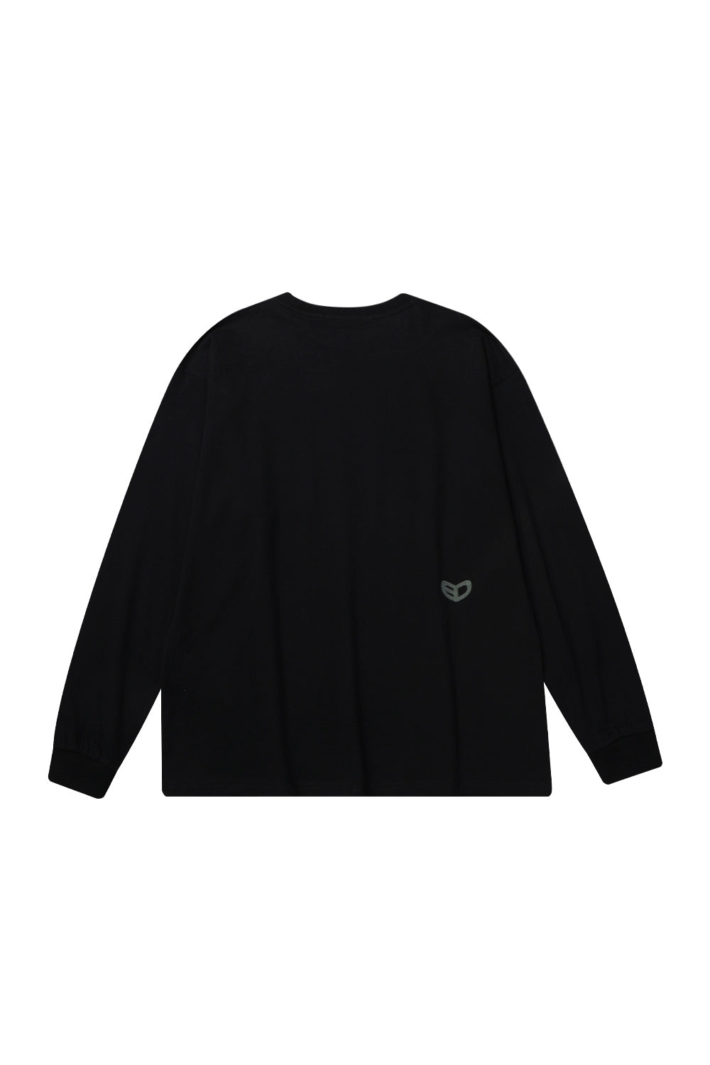 BLUR HEART LONG SLEEVE_BLACK