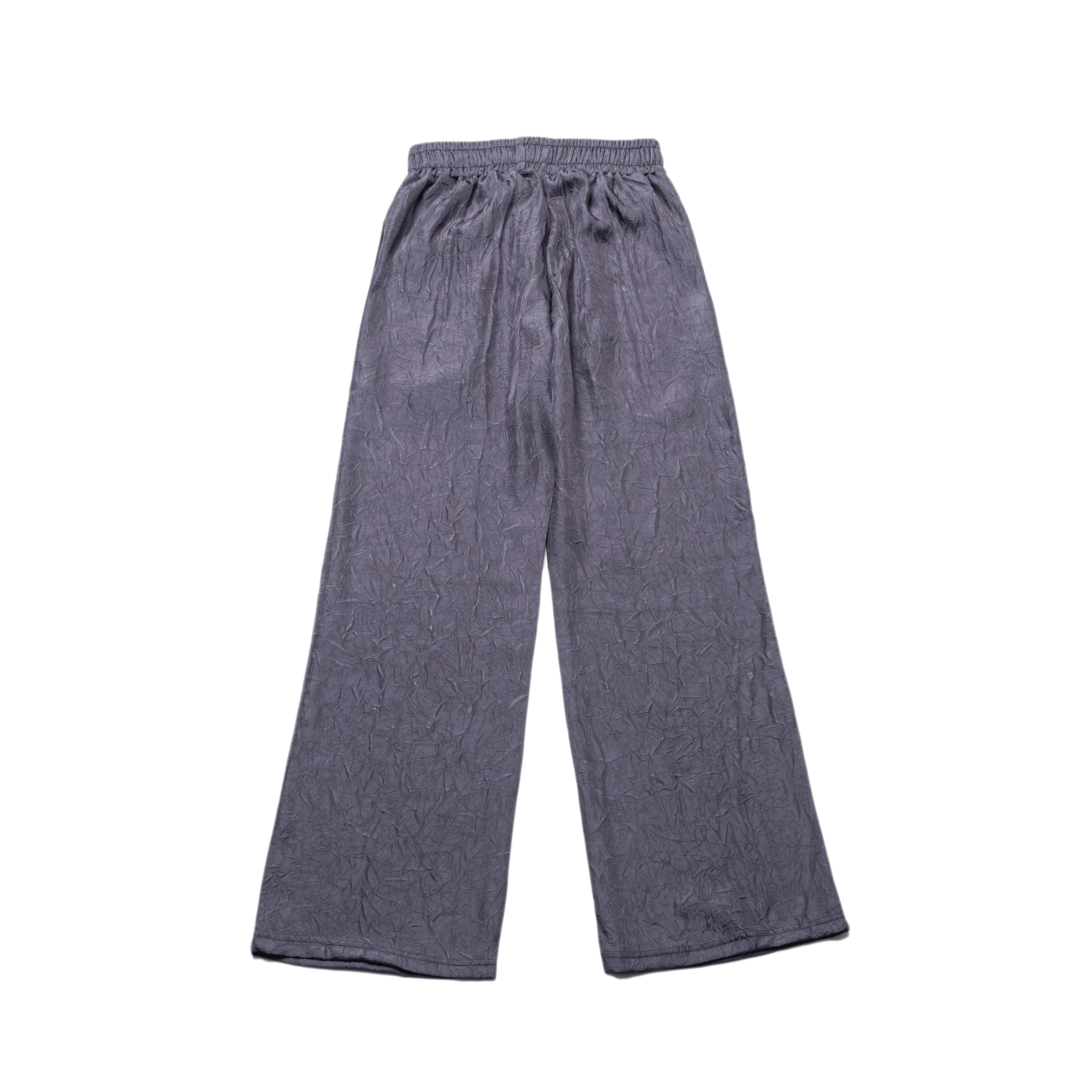 WRINKLE BOOT CUT PANTS(CHARCOAL)