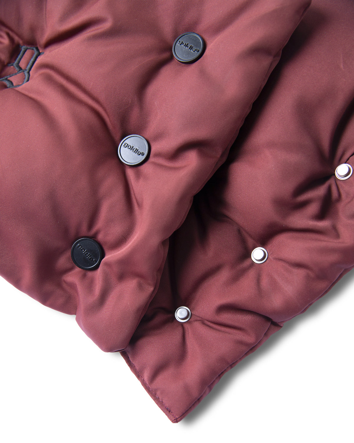  "G" BURGUNDY PUFFER JACKET