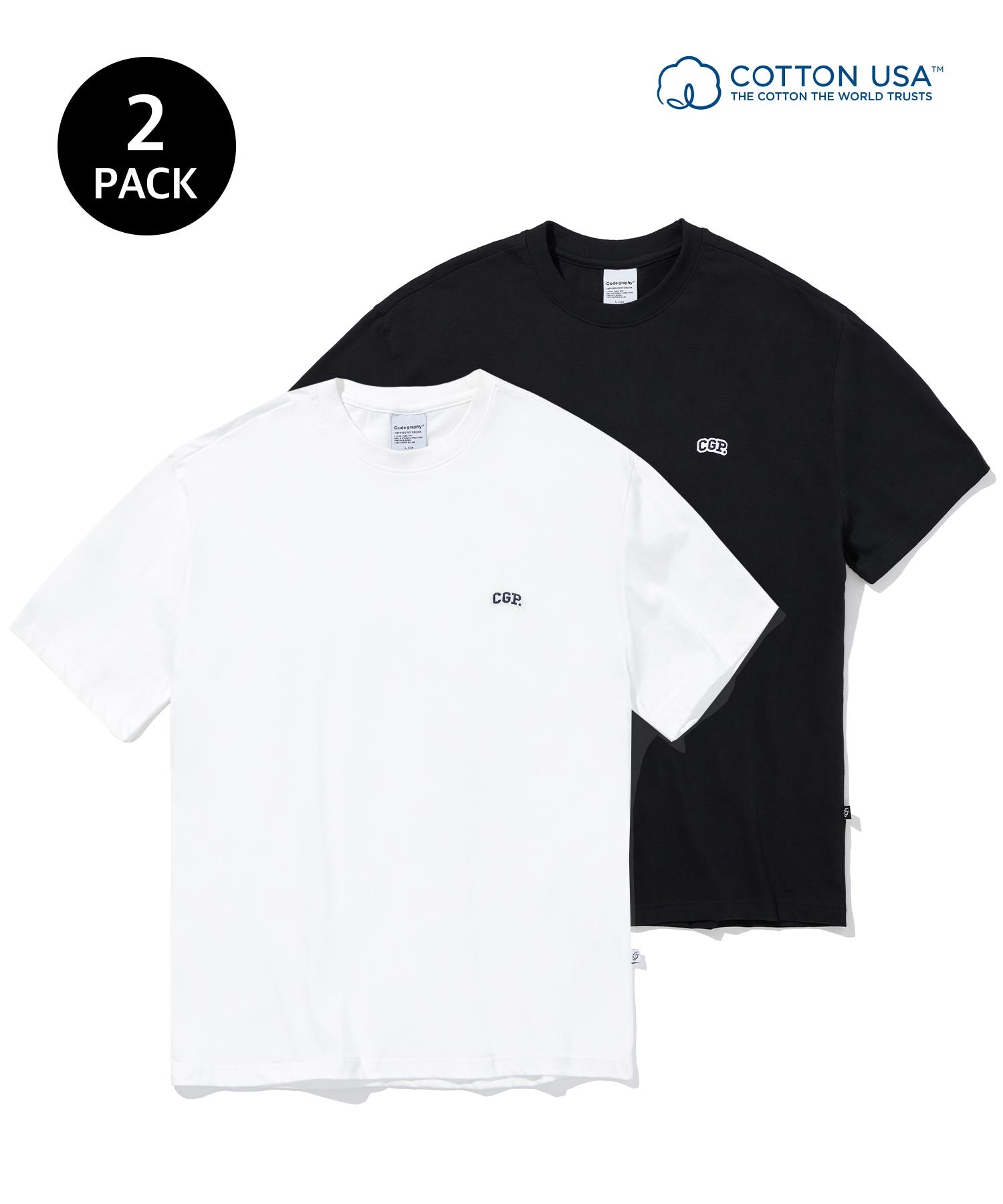 CGP SMALL LOGO 2PACK T-SHIRT