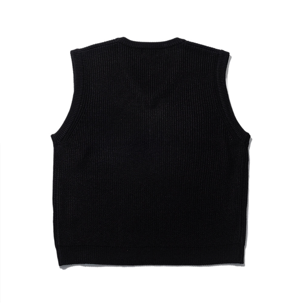 CLOVER WP KNIT VEST(BLACK)