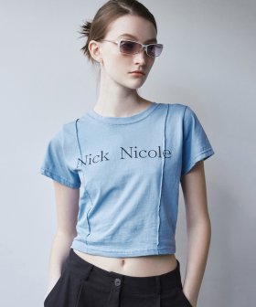 NICOLE ピンタッククロップTシャツ