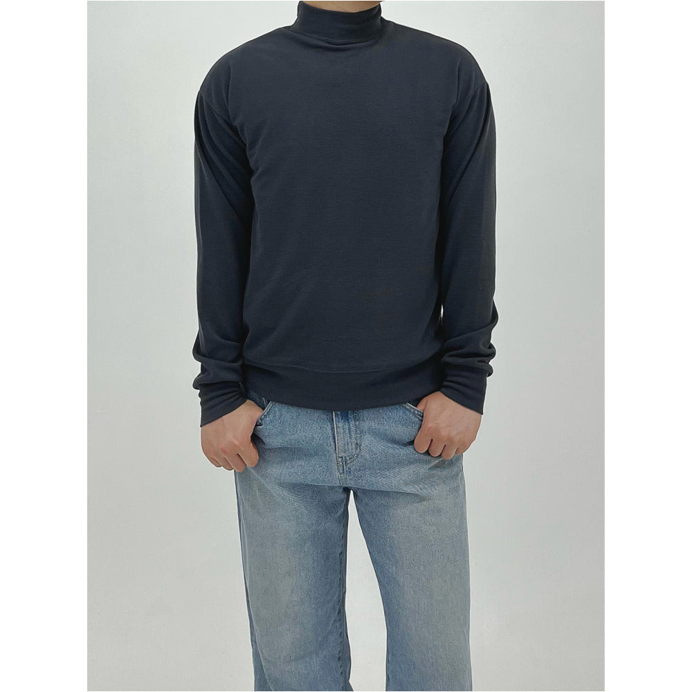 SIDE LABEL TURTLENECK 3COLOR