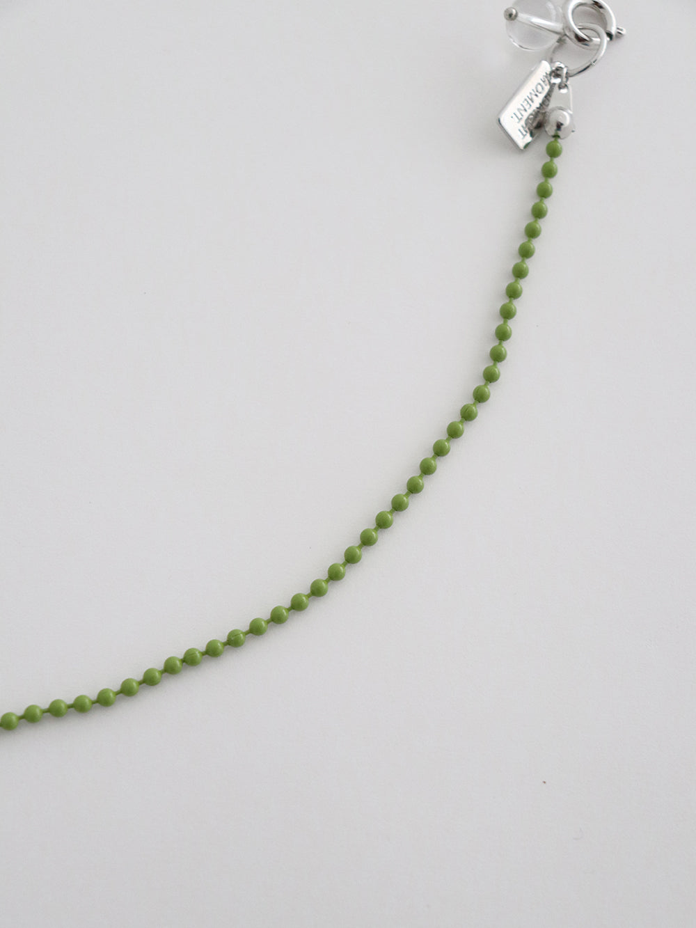 green ball necklace