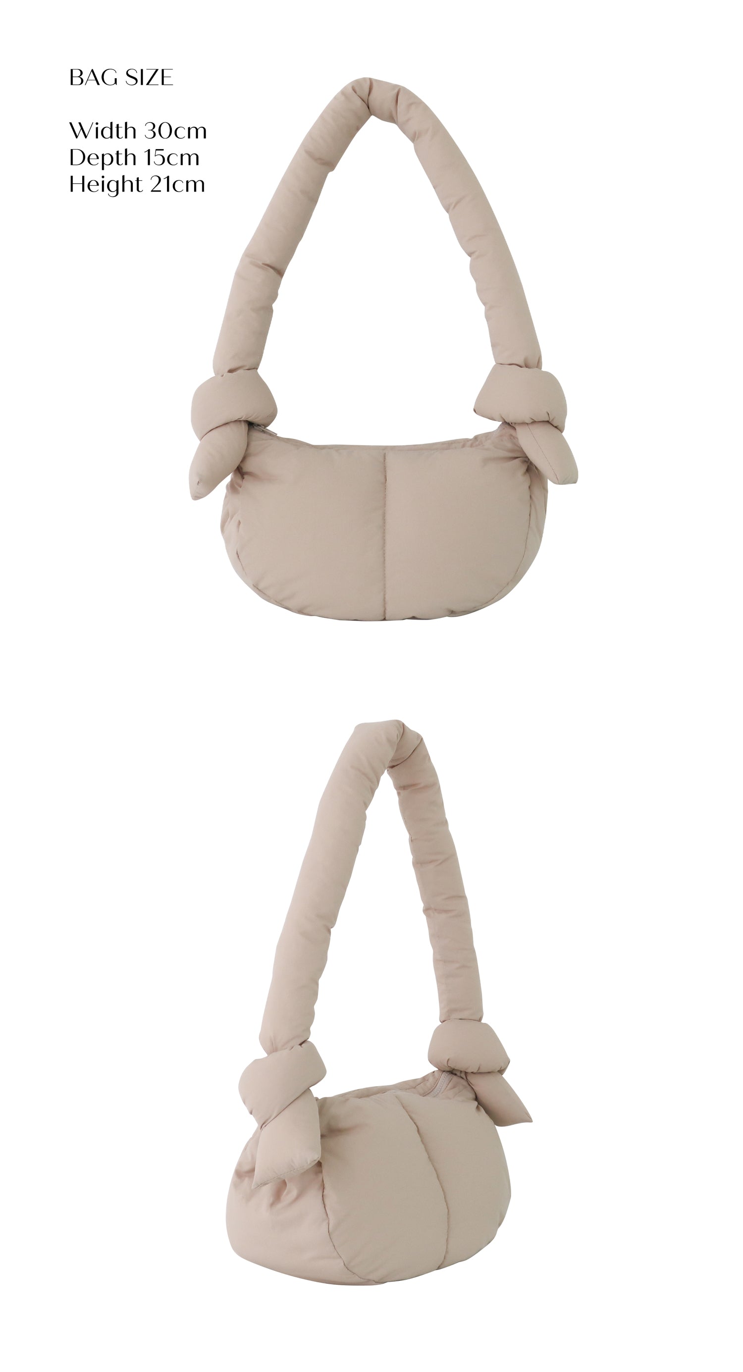 PILLOW CROSS BAG BEIGE