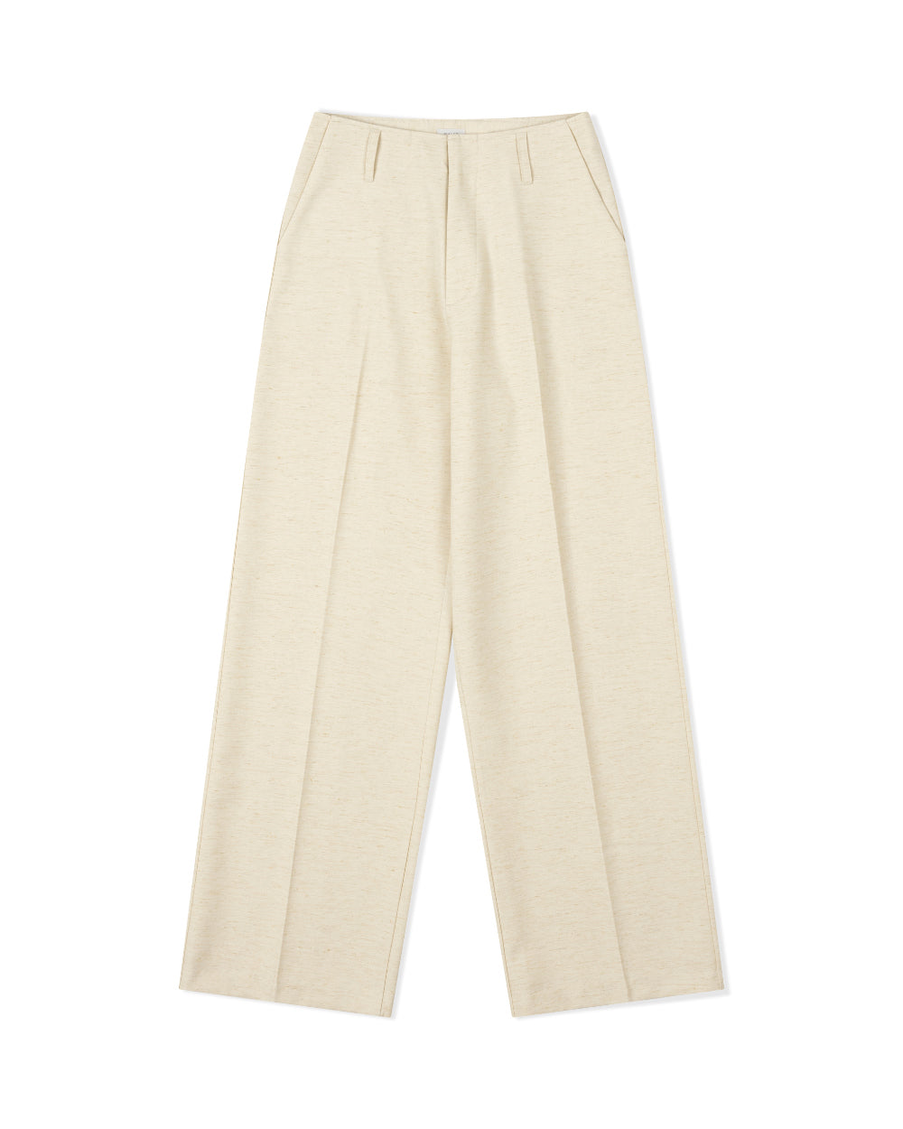 SLUB SEMI WIDE SLACKS (2color)