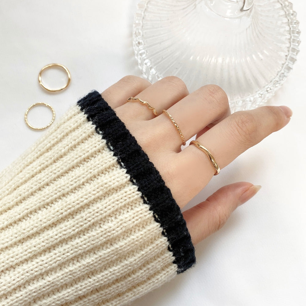 Wave Daily Ring 5 set