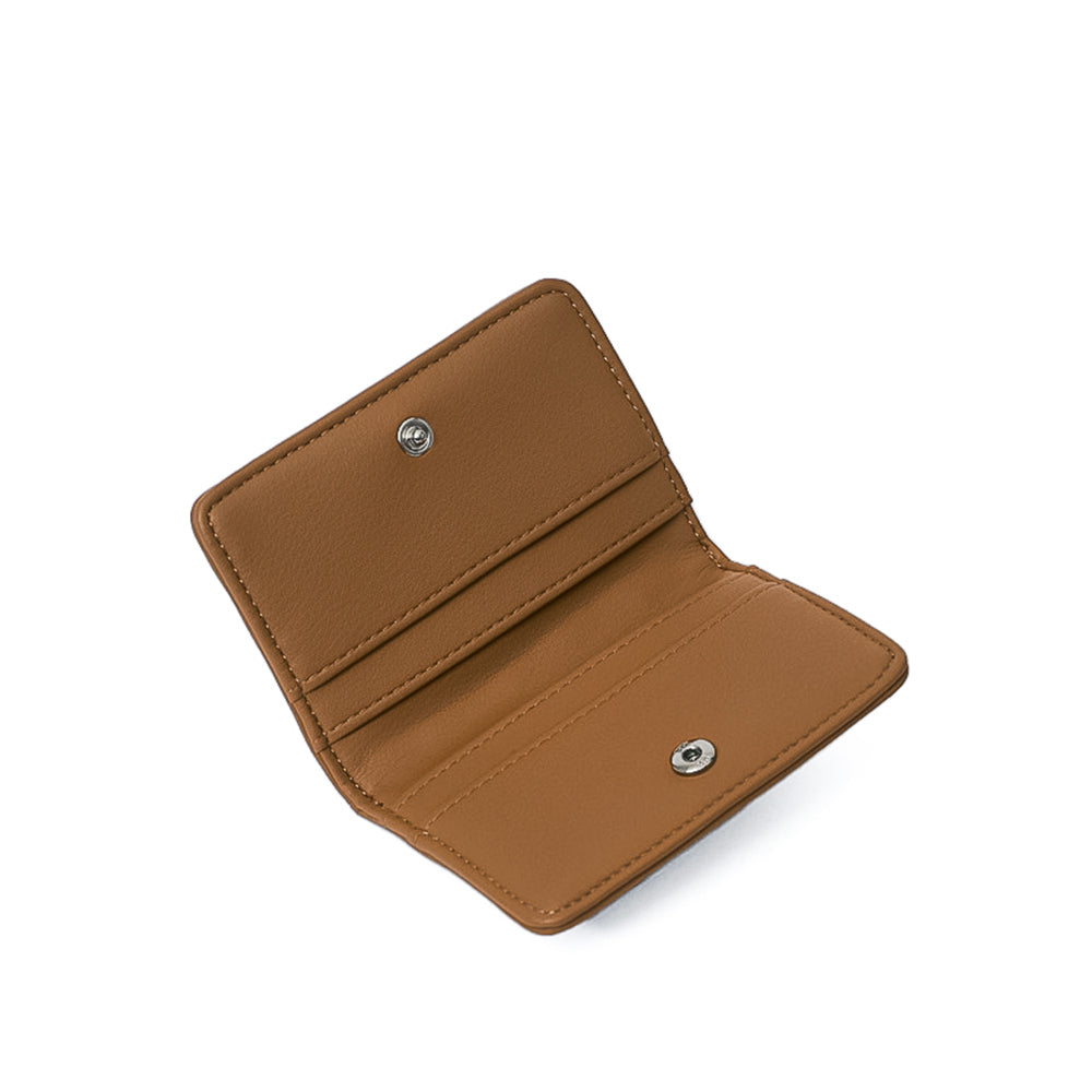 DOUGH Soft Card Wallets tan brown