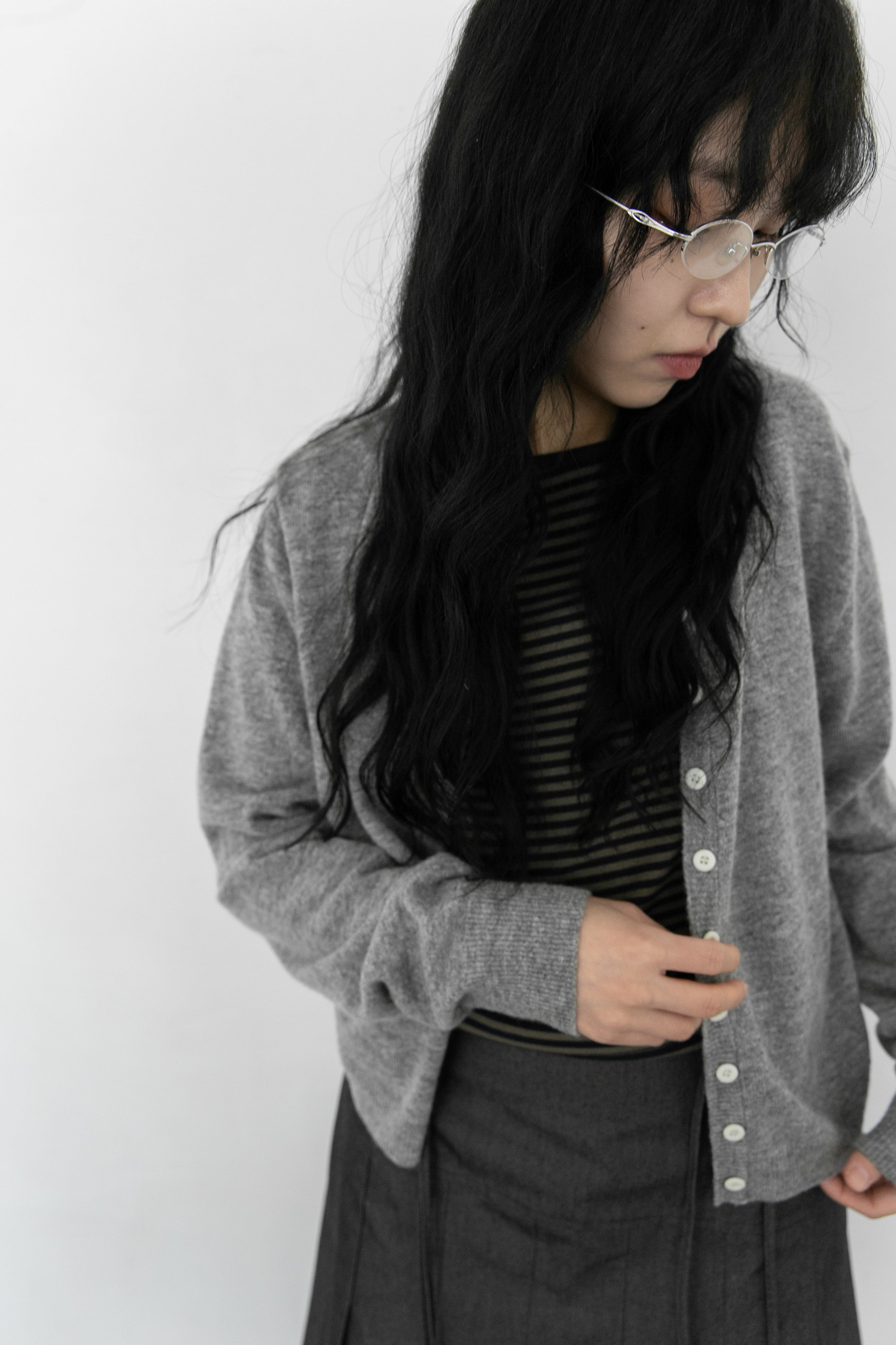 button regular cardigan(3colors)