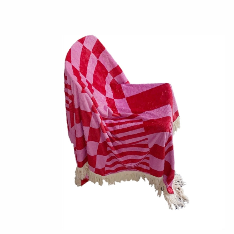 Checker ripe blanket (Red&Pink)