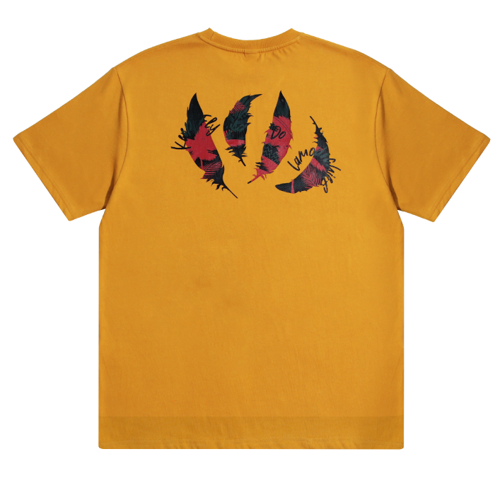 21SS PALM LEAF TSHIRTS (mustard)