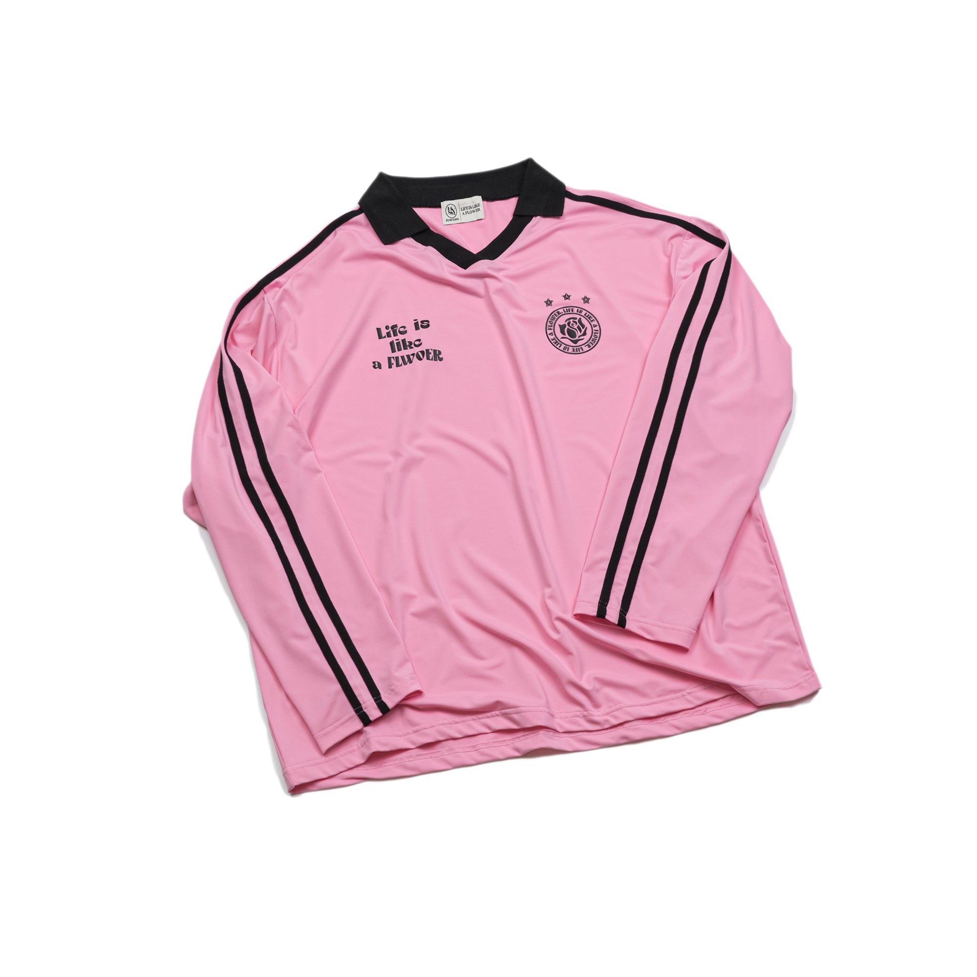 UNIFORM V-NECK JERSEY L/S TEE(PINK)