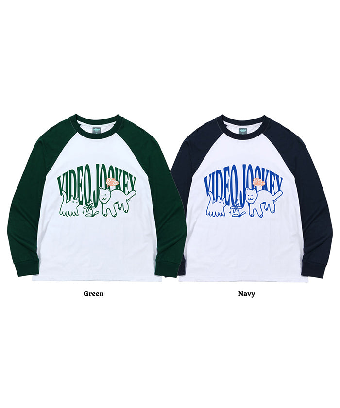 HOSIKI CHINGU MANDEULKI RAGLAN LS T-SHIRTS [GREEN]